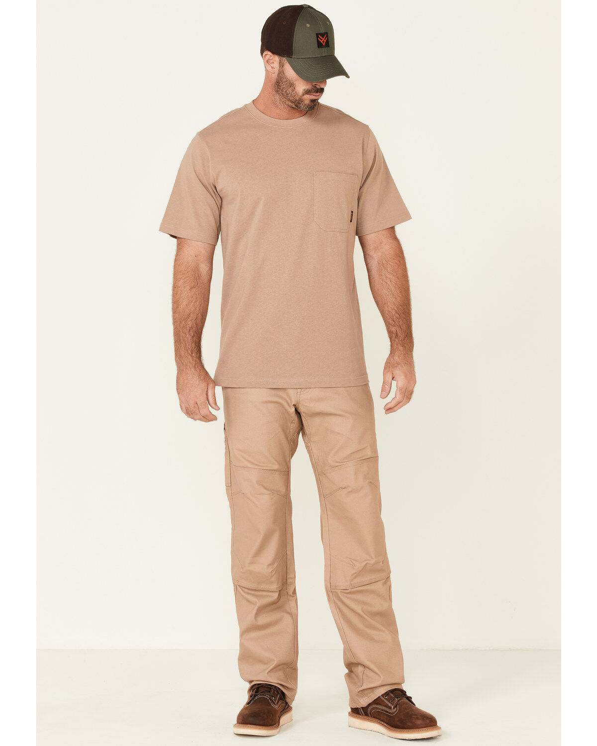 Image #2 - Hawx Men's Forge Short Sleeve Work Pocket T-Shirt, Natural, hi-res