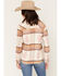 Image #4 - Idyllwind Women's Mayfair Southwestern Plaid Print Long Sleeve Pearl Snap Flannel Shirt, Wine, hi-res