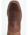 Image #6 - Justin Men's Frontier Cowboy Town Bay Performance Western Boots - Square Toe, Brown, hi-res