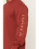 Image #3 - Hawx Men's Logo Graphic Long Sleeve Work T-Shirt, Dark Orange, hi-res