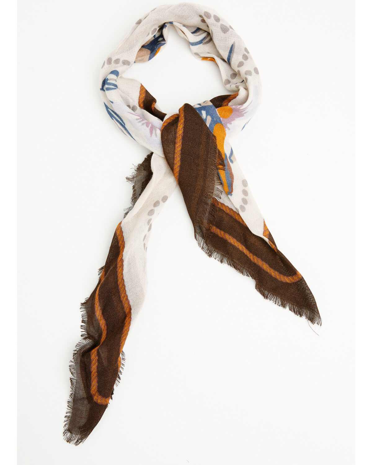 Image #1 - Idyllwind Women's Horseshoe Bandana Scarf, Pecan, hi-res