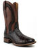 Image #1 - El Dorado Men's American Alligator Exotic Western Boots - Broad Square Toe, Dark Brown, hi-res