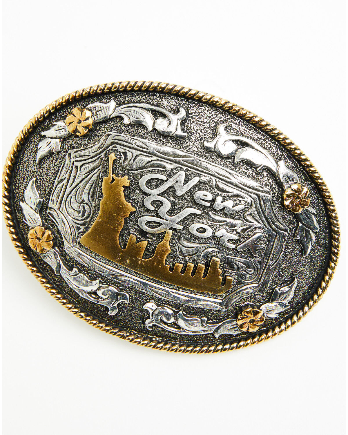Image #2 - Cody James New York Regional Belt Buckle, Silver, hi-res