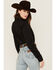 Image #4 - Kimes Ranch Women's Logo Long Sleeve Button-Down Western Shirt, Black, hi-res