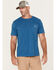 Image #1 - Carhartt Men's Re-Engineered Relaxed Fit Lightweight Short Sleeve Pocket T-Shirt , Dark Blue, hi-res