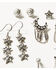 Image #4 - Idyllwind Women's 5-piece Silver Fleetwood Earrings Set , Silver, hi-res