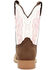 Image #5 - Durango Girls' Lil' Rebel Pro&trade; Western Boots - Broad Square Toe, Brown, hi-res