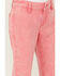 Image #2 - Rock & Roll Denim Girls' Flare Stretch Denim Jeans , Pink, hi-res