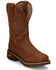 Image #1 - Justin Men's Resistor Russet Waterproof Western Work Boots - Nano Composite Toe, Russett, hi-res