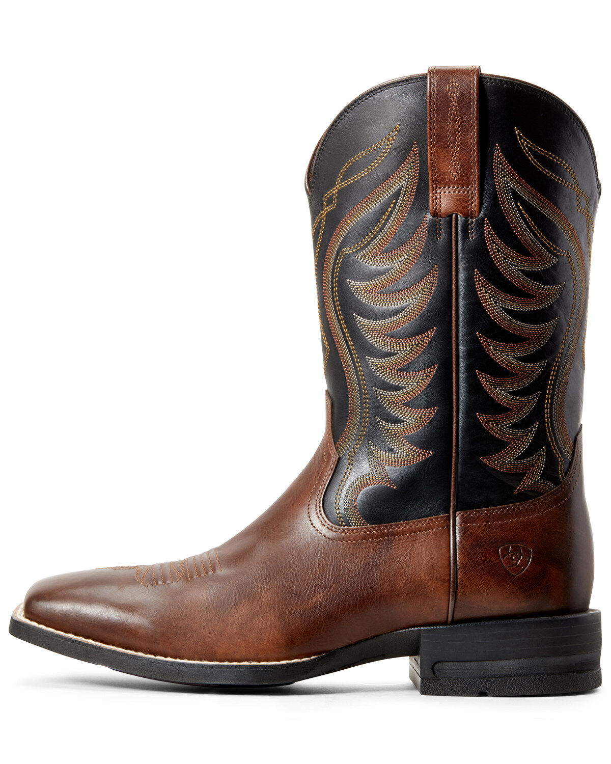 Image #2 - Ariat Men's Amos Hand Stained Performance Western Boots - Square Toe, Brown, hi-res