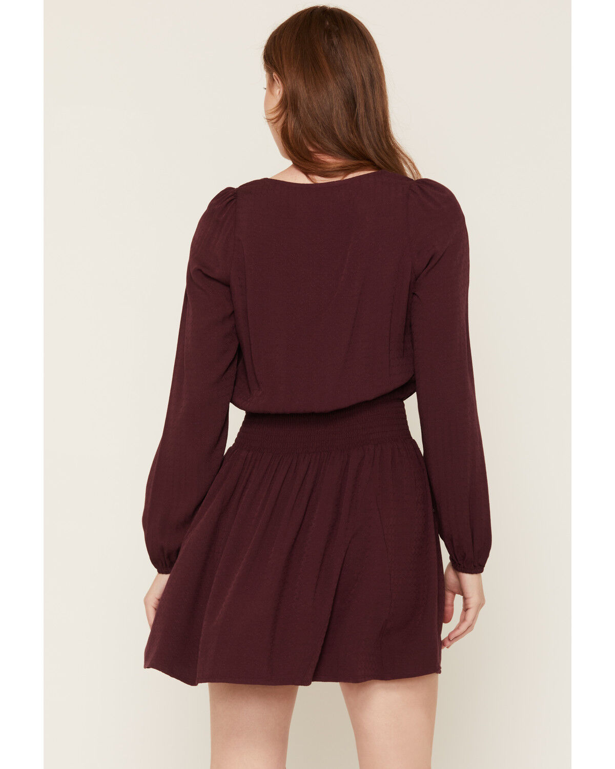 Image #4 - Idyllwind Women's Aimee Lace-Up Mini Dress, Wine, hi-res