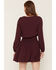 Image #4 - Idyllwind Women's Aimee Lace-Up Mini Dress, Wine, hi-res