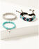 Image #1 - Idyllwind Women's Sloan Beaded & Silver Bracelet Set, Silver, hi-res