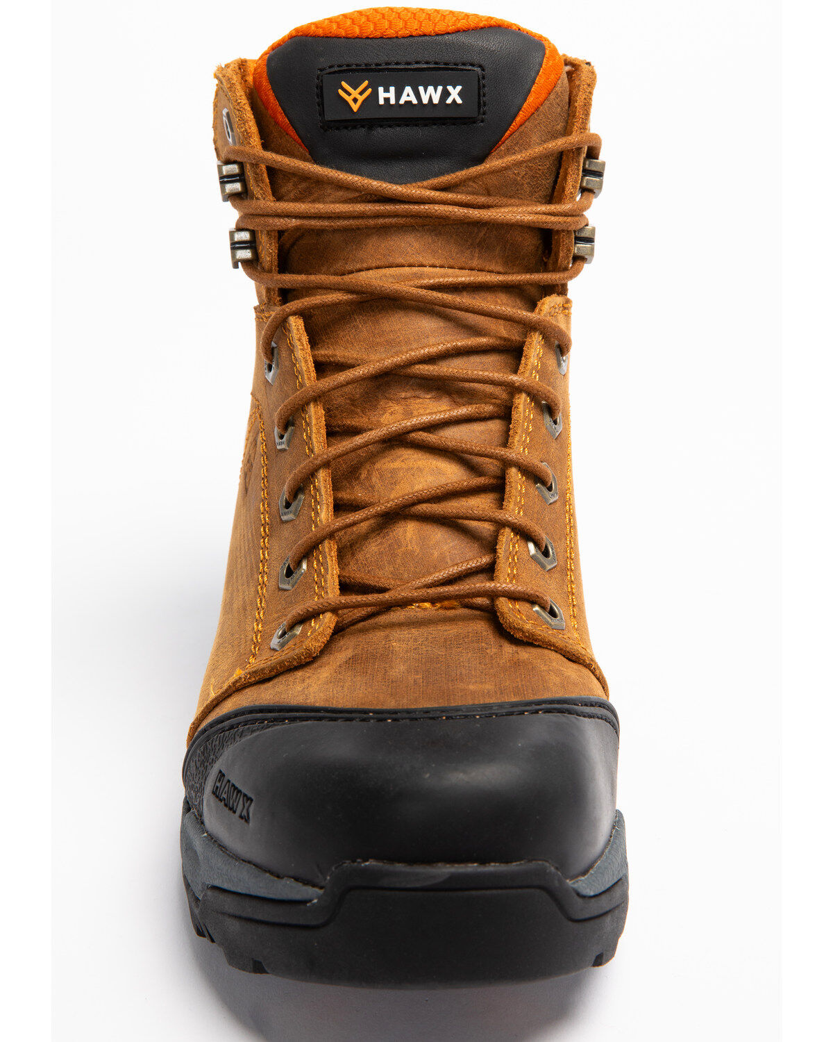 Image #4 - Hawx Men's 6" Lace-To-Toe Hiker Boots - Round Toe, Brown, hi-res