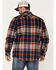 Image #4 - Dakota Grizzly Sherpa Lined Wool Shacket, Blue/red, hi-res