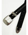 Image #2 - Cody James Men's Farrowe Southwestern Suede Belt, Black, hi-res