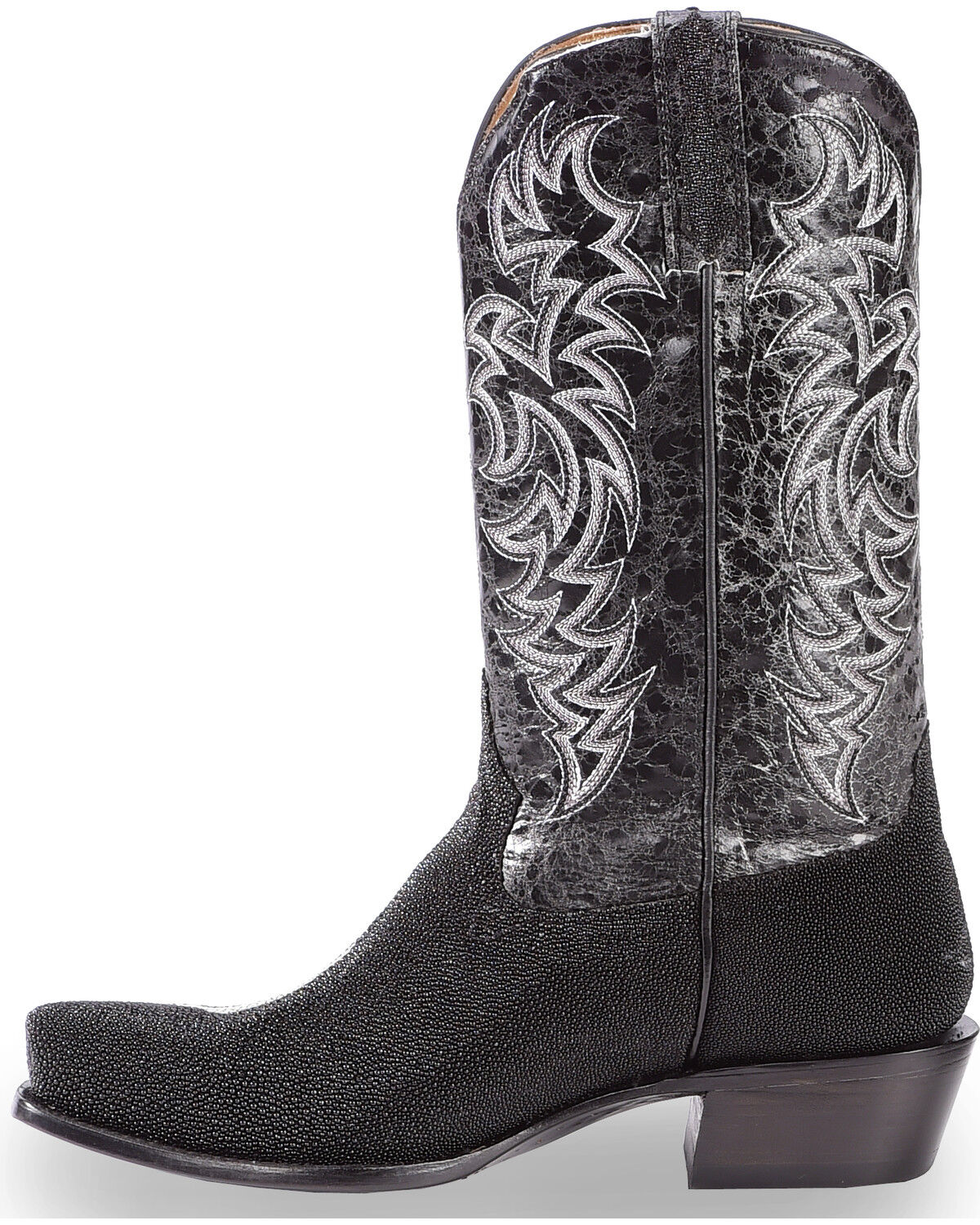 Image #3 - Moonshine Spirit&reg; Men's Stingray Exotic Boots - Square Toe, Black, hi-res