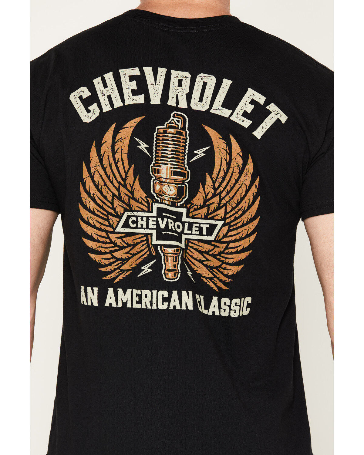 Image #4 - Chevy Men's American Classic Short Sleeve Graphic T-Shirt, Black, hi-res