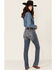 Image #1 - Ariat Women's Denim Rainstorm Straight Leg Riding Jeans, Indigo, hi-res