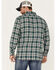 Image #4 - Levi's Men's Classic Worker Plaid Long Sleeve Button-Down Shirt, Dark Green, hi-res