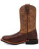 Image #3 - Dan Post Boys' Jet Western Boots - Broad Square Toe, Chocolate, hi-res