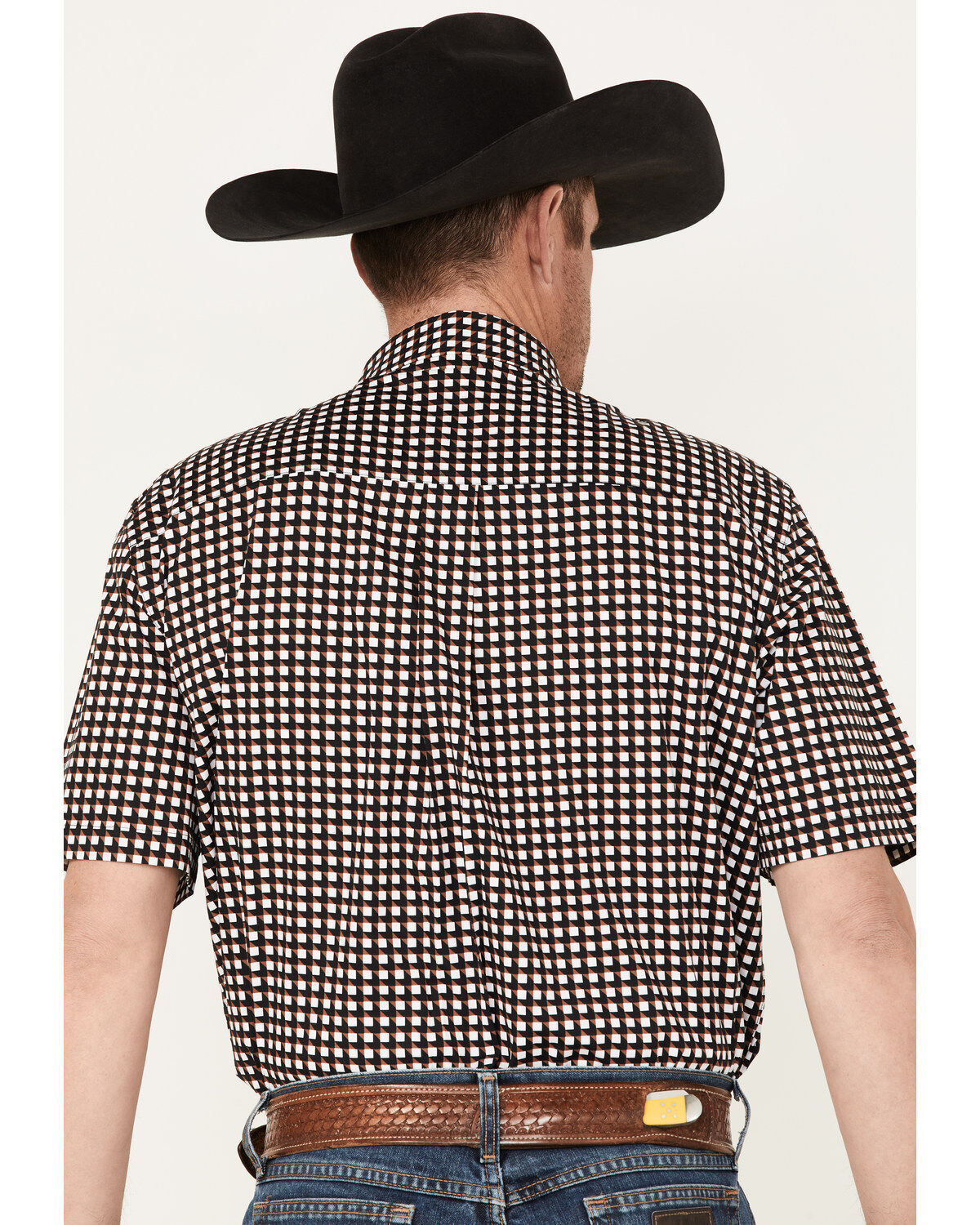 Image #4 - RANK 45&reg; Men's Bruiser Geo Print Button-Down Western Shirt, Multi, hi-res