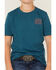 Image #3 - Cody James Boys' Barbed Cowboy Short Sleeve Graphic T-Shirt, Blue, hi-res