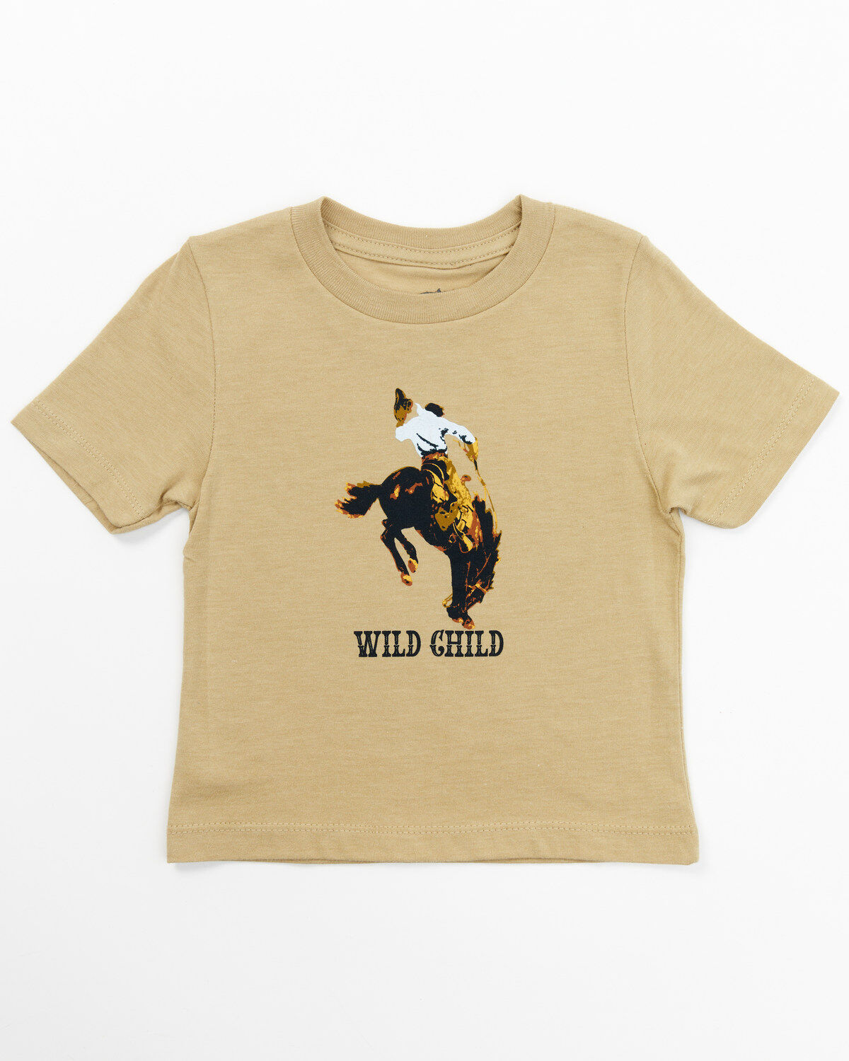 Cody James Toddler Boys' Wild One Short Sleeve Graphic T-Shirt, Tan, hi-res
