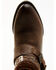 Image #6 - Shyanne Women's Sevilla Buckle Fringe Western Booties - Round Toe, Brown, hi-res