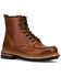 Image #1 - Frye Men's Hudson Lace-Up Work Boots - Round Toe , Caramel, hi-res