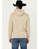 Image #4 - Wrangler Men's Cowboy Logo Hooded Sweatshirt, Tan, hi-res