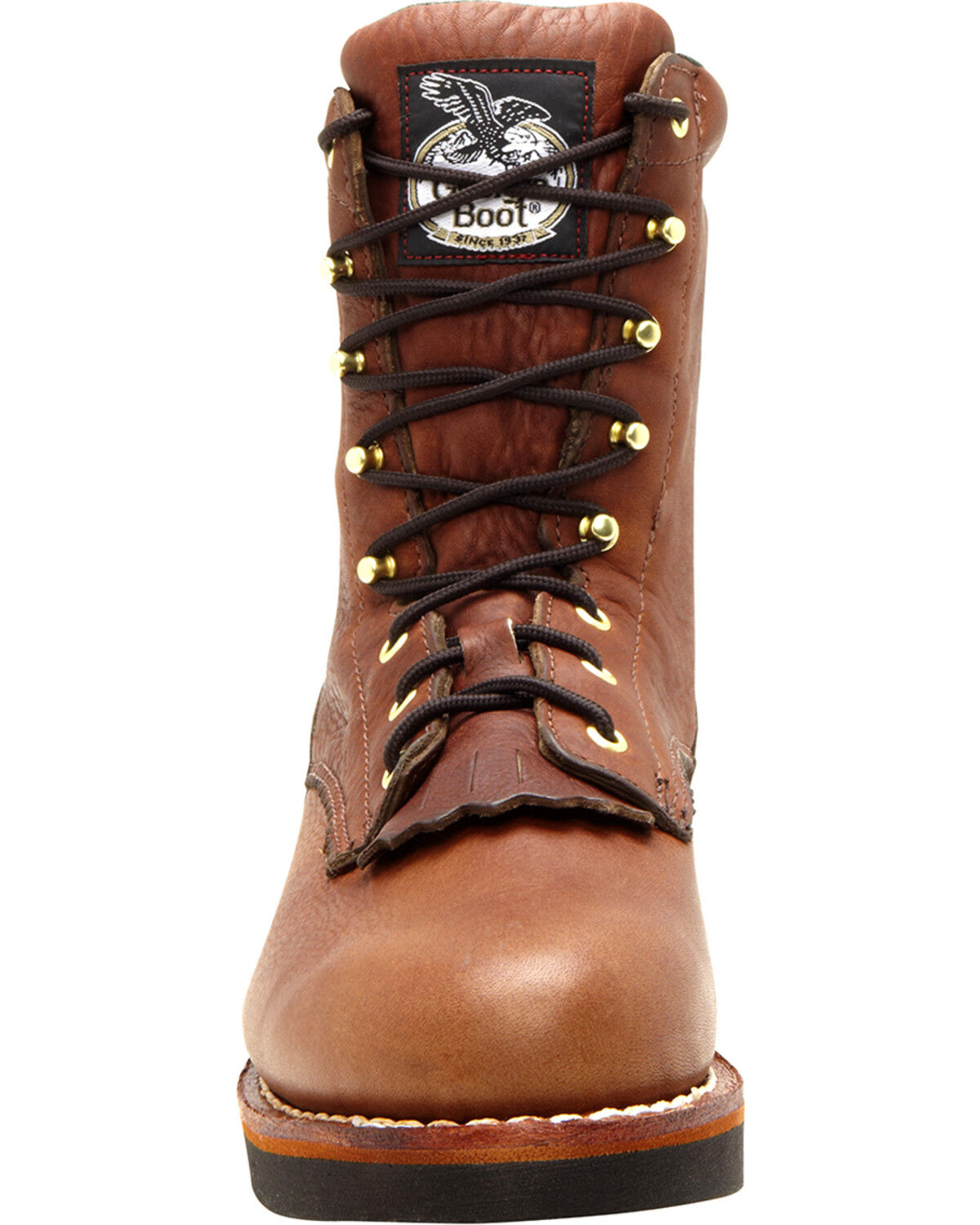 Image #4 - Georgia Men's 8" Lacer Work Boots, Walnut, hi-res