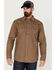 Image #1 - Cody James Men's FR Long Sleeve Snap Western Work Shirt, Brown, hi-res