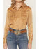 Image #3 - Cowgirl Hardware Women's Faux Suede Long Sleeve Snap Stretch Western Shirt, , hi-res