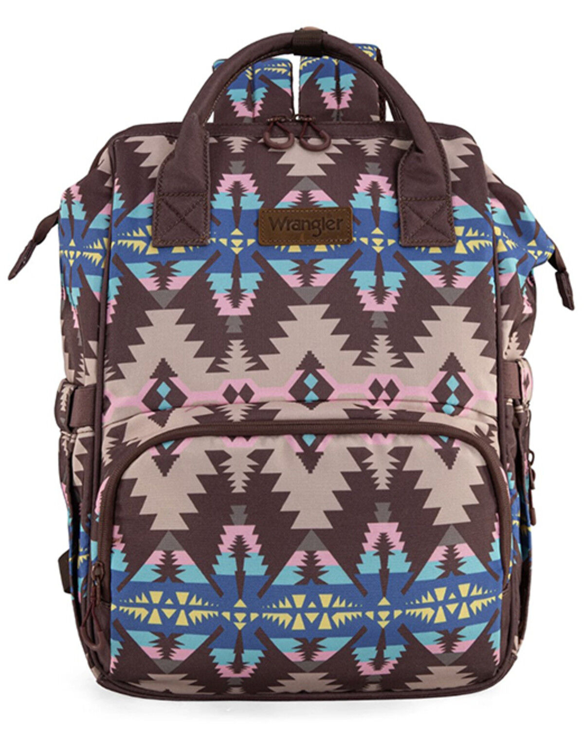 Image #2 - Wrangler Women's Southwestern Print Diaper Bag, Coffee, hi-res