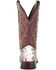 Image #4 - Circle G Men's Exotic Python Skin Western Boots - Square Toe, Brown, hi-res