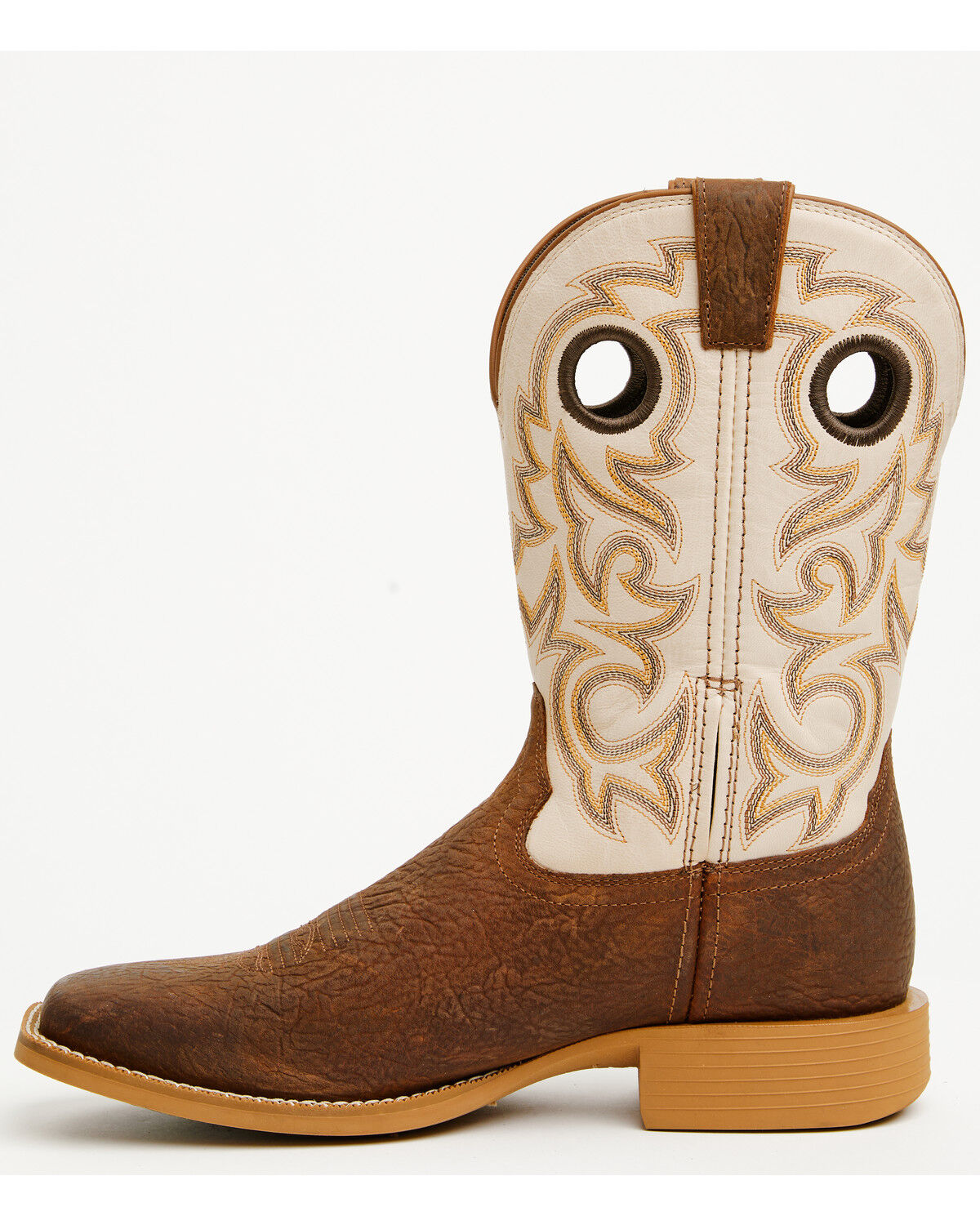 Image #3 - Durango Men's Shyloh Performance Western Boots - Broad Square Toe, Brown, hi-res