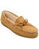 Image #1 - Minnetonka Men's Hardsole Pile Lined Moccasins, Tan, hi-res