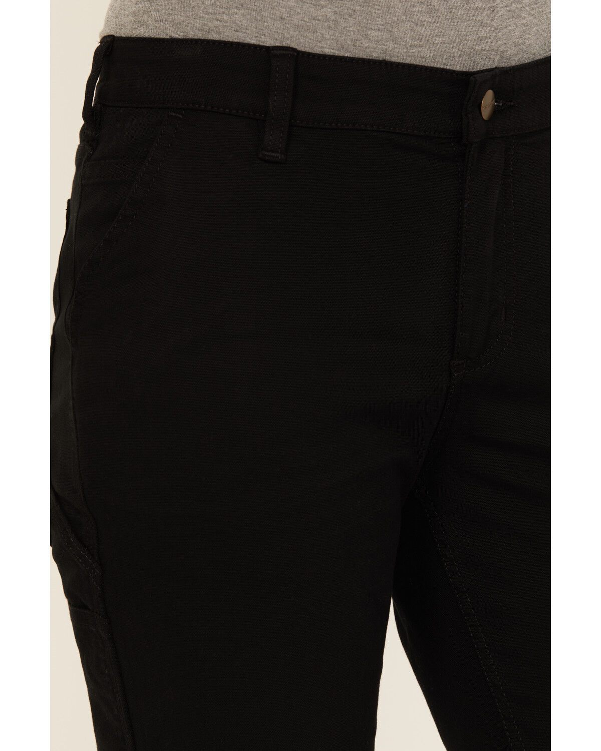 Image #2 - Carhartt Women's Rugged Flex&reg; Relaxed Fit Canvas Work Pants, Black, hi-res