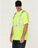 Image #2 - Hawx Men's Hi-Vis Reflective Short Sleeve Work T-Shirt - Big , Yellow, hi-res