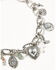 Image #4 - Shyanne Women's Chain Link Charm Boot Bracelet, Silver, hi-res