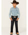 Image #1 - Wrangler Retro Little Boys' Dark Wash Dax Slim Bootcut Jeans, , hi-res