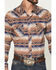Image #3 - Rock & Roll Denim Men's Southwestern Print Long Sleeve Snap Stretch Western Shirt, Tan, hi-res