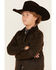 Image #2 - Cody James Boys' Road Dust Oil Skin Jacket , Brown, hi-res