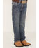 Image #2 - Cody James Boys' Stone Cold Wash Slim Boot Stretch Jeans - Size 4-8, Dark Medium Wash, hi-res