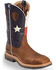 Image #1 - Twisted X Men's 12" Lite Cowboy Flag Steel Toe Work Boots, Brown, hi-res