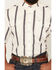 Image #3 - Ferrell Men's Tek Outlaw Southwestern Striped Print Short Sleeve Snap Performance Western Shirt, White, hi-res