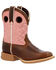 Image #1 - Durango Boys' Lil' Rebel Pro Western Boots - Square Toe, Chestnut, hi-res