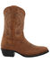 Image #2 - Durango Little Girls' Shyloh Western Boots - Round Toe, Brown, hi-res