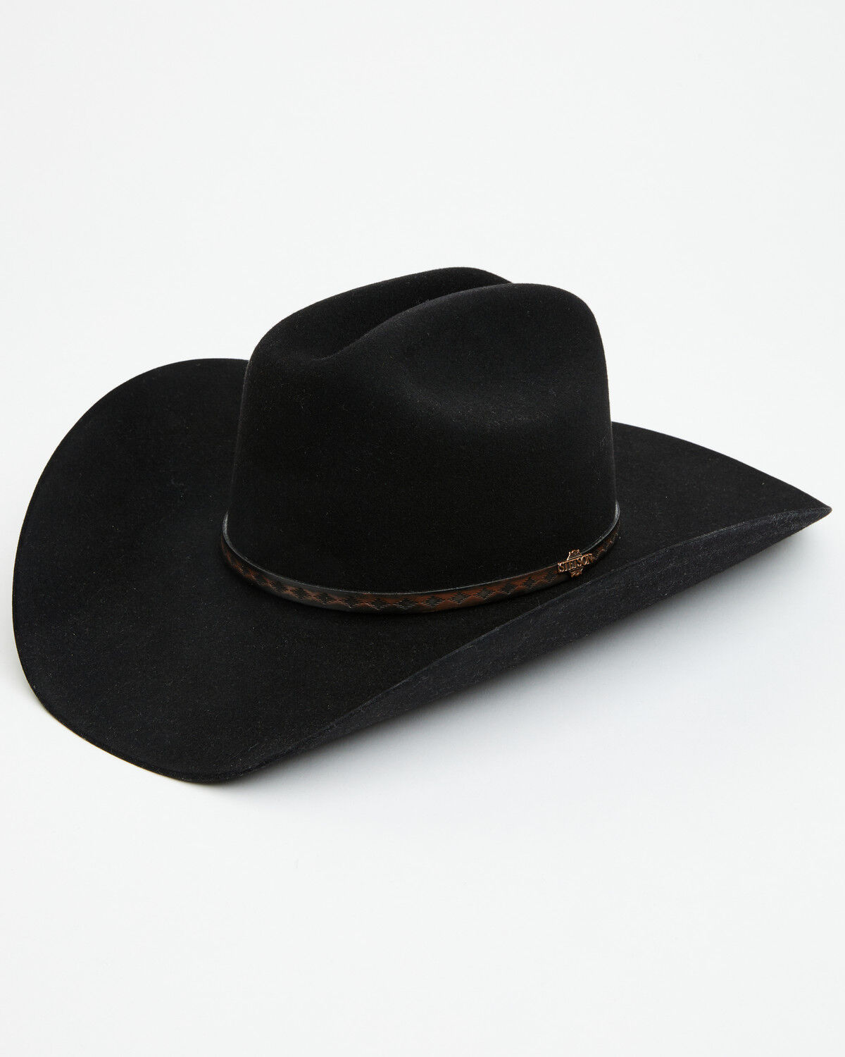 Image #1 - Stetson The Medalist Felt Cowboy Hat, Black, hi-res